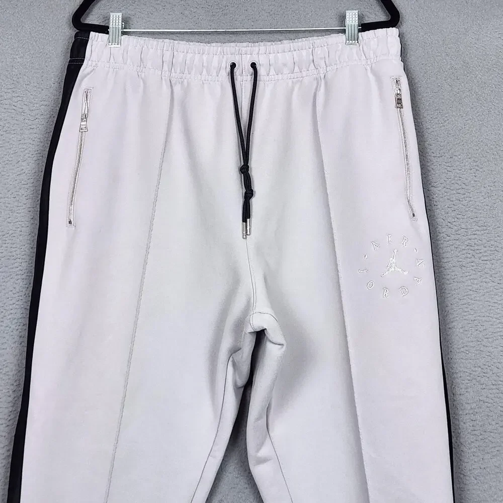 Jordan Remastered Sueded Pants Mens XL Gray Knit BQ5786-059 Athleisure